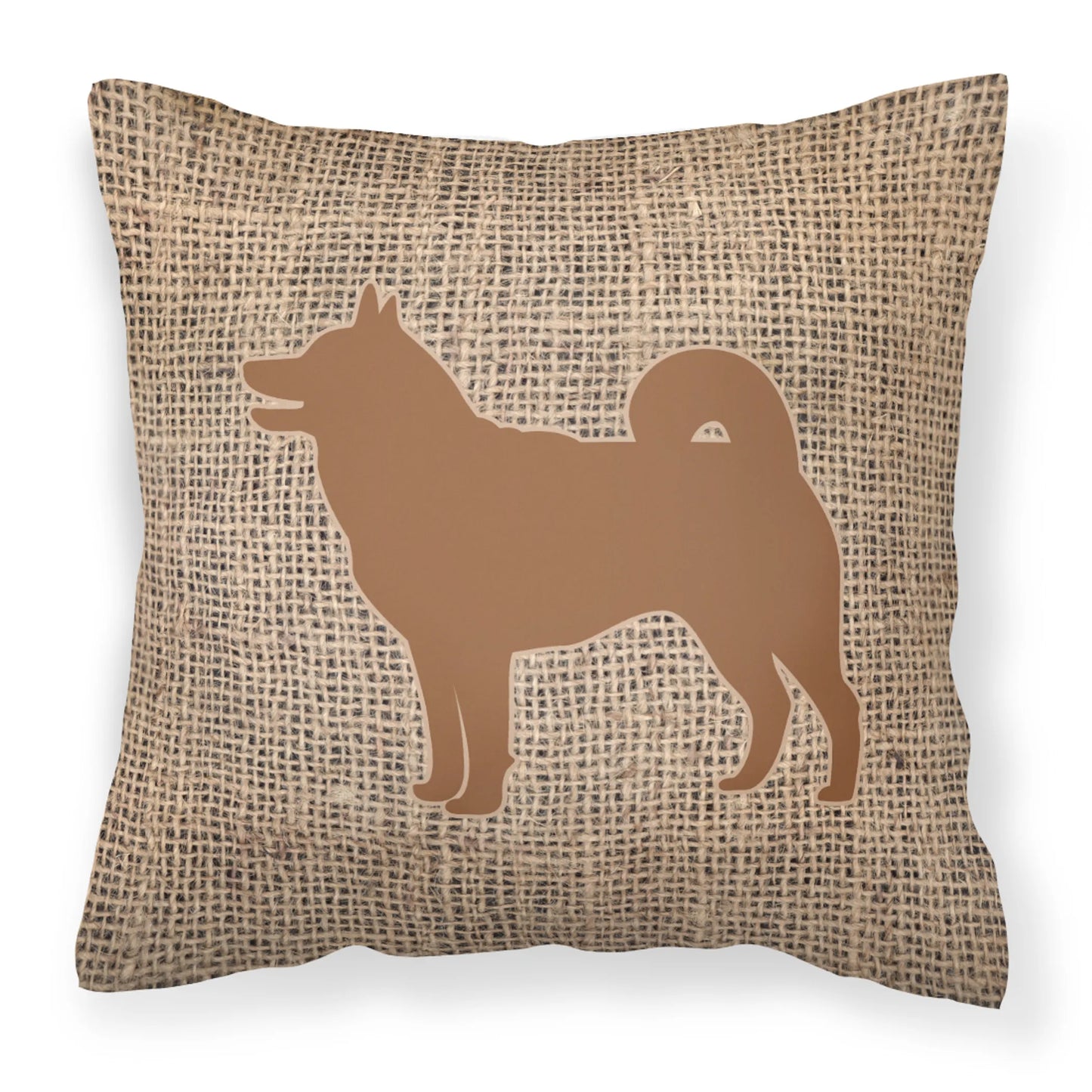Dog Breed Burlap Fabric Decorative Pillow