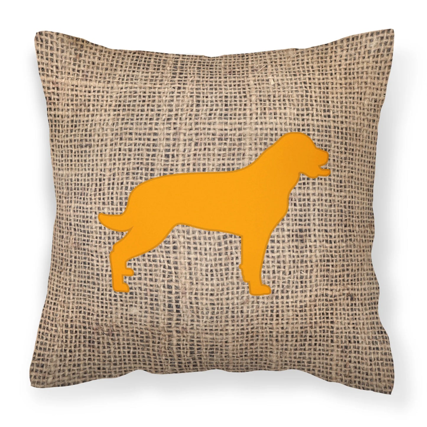 Dog Breed Burlap Fabric Decorative Pillow