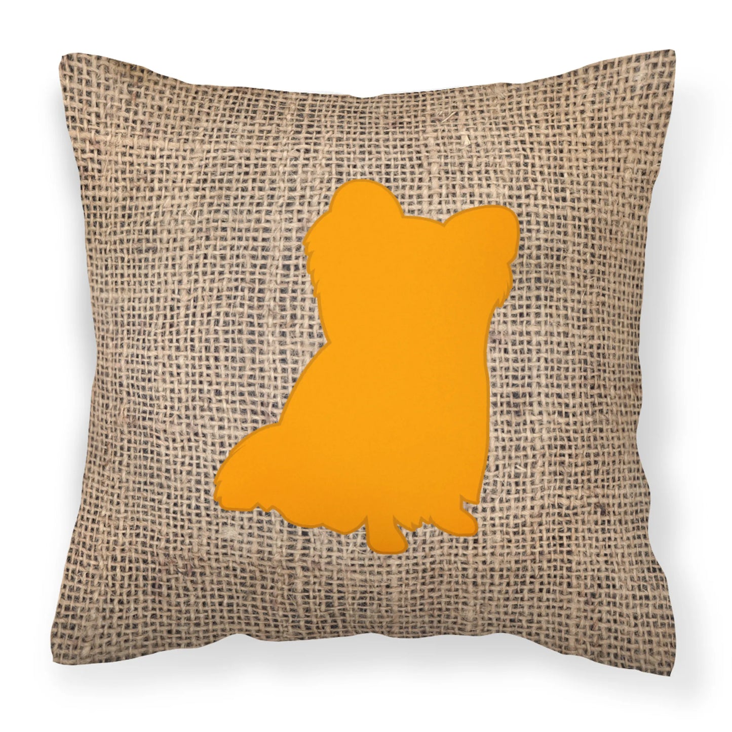 Dog Breed Burlap Fabric Decorative Pillow