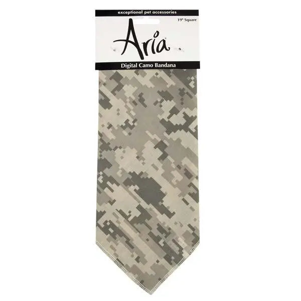 AR Digital Camo Bandana Grn BearwoodEssentials-Elevated Pet Feeders