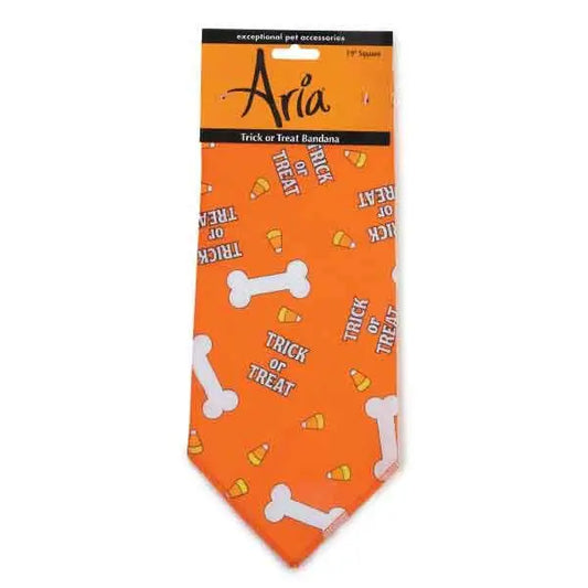 AR Trick or Treat Bandana Org BearwoodEssentials-Elevated Pet Feeders
