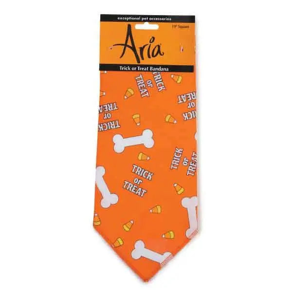 AR Trick or Treat Bandana Org BearwoodEssentials-Elevated Pet Feeders