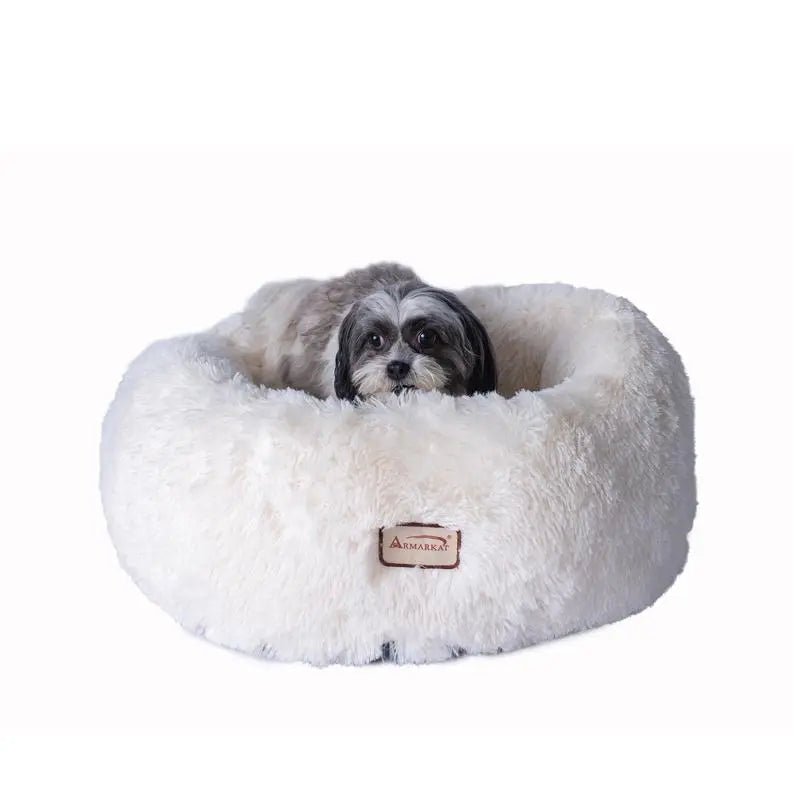 Armarkat Cuddler Bed C70NBS, Ultra Plush and Soft BearwoodEssentials-Elevated Pet Feeders