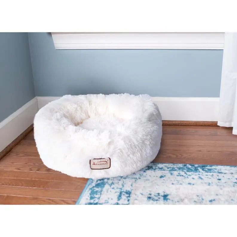 Armarkat Cuddler Bed C70NBS, Ultra Plush and Soft BearwoodEssentials-Elevated Pet Feeders