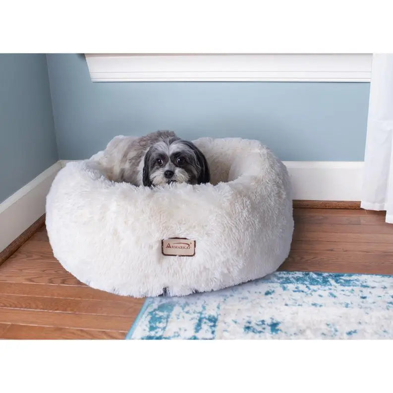 Armarkat Cuddler Bed C70NBS, Ultra Plush and Soft BearwoodEssentials-Elevated Pet Feeders