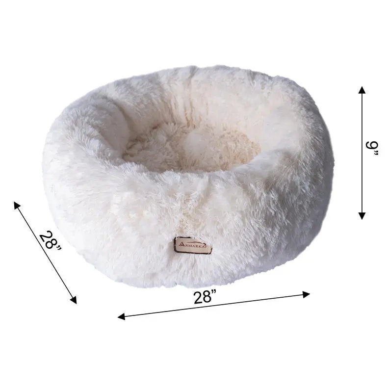 Armarkat Cuddler Bed C70NBS, Ultra Plush and Soft BearwoodEssentials-Elevated Pet Feeders