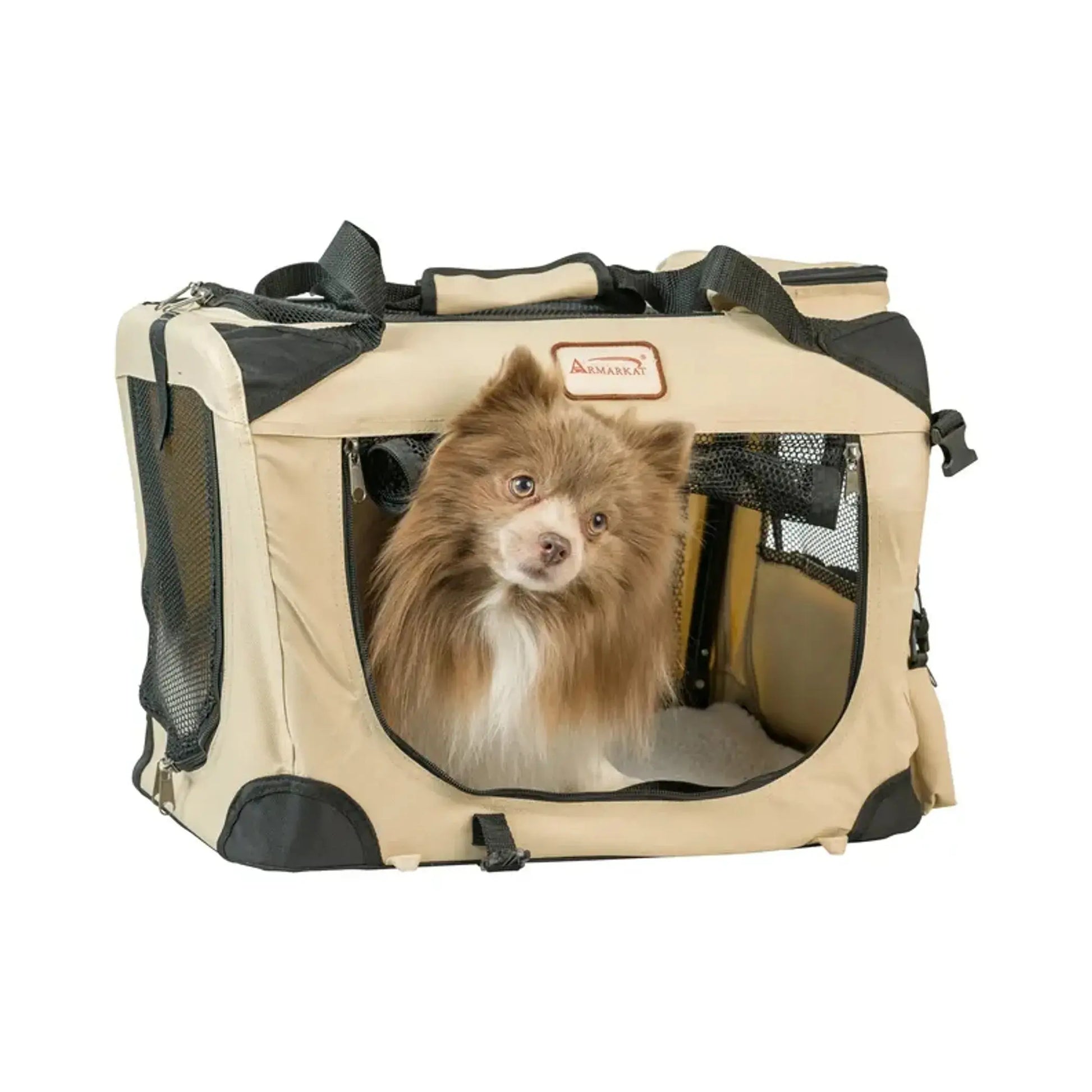 Armarkat FoldIng Soft Dog Crate Pet Travel Carrier PC201B AeroMark