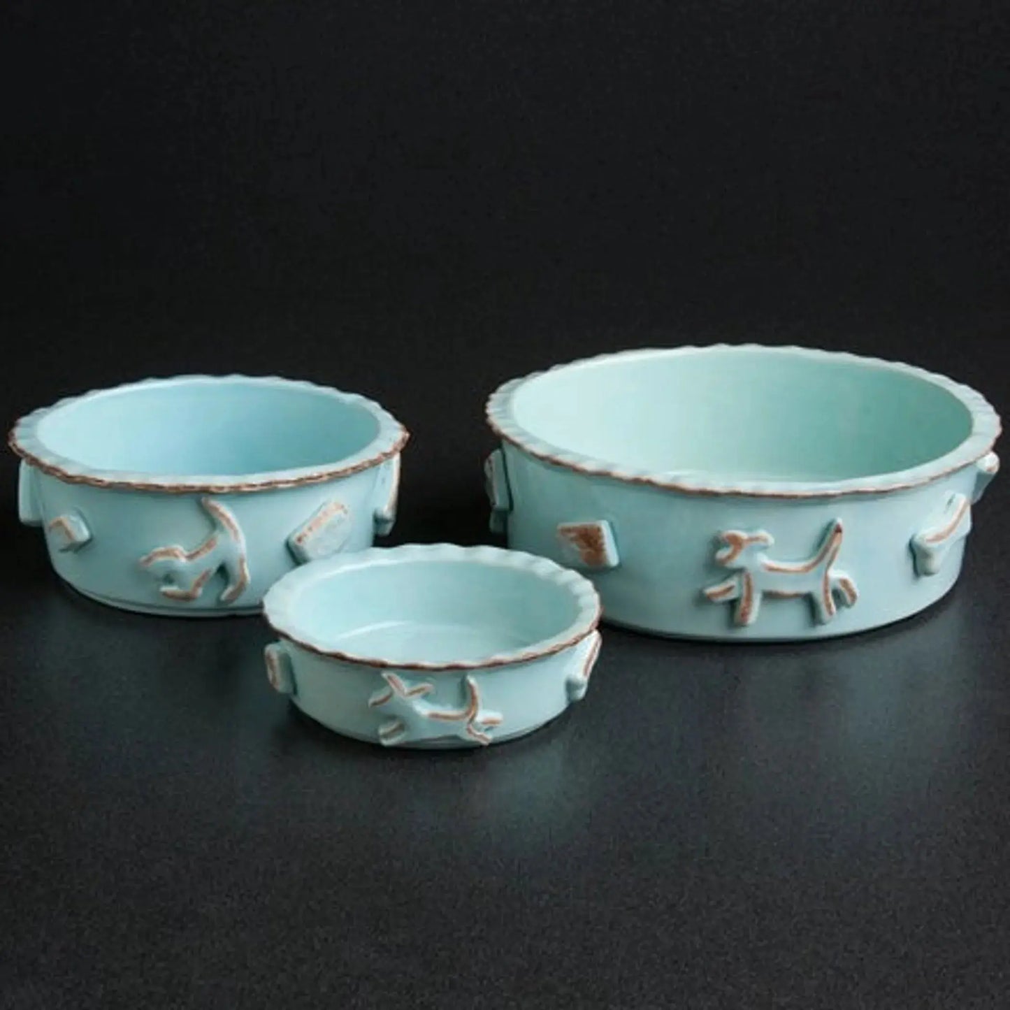 Carmel Ceramica Dog Food/Water Bowl Carmel Ceramica