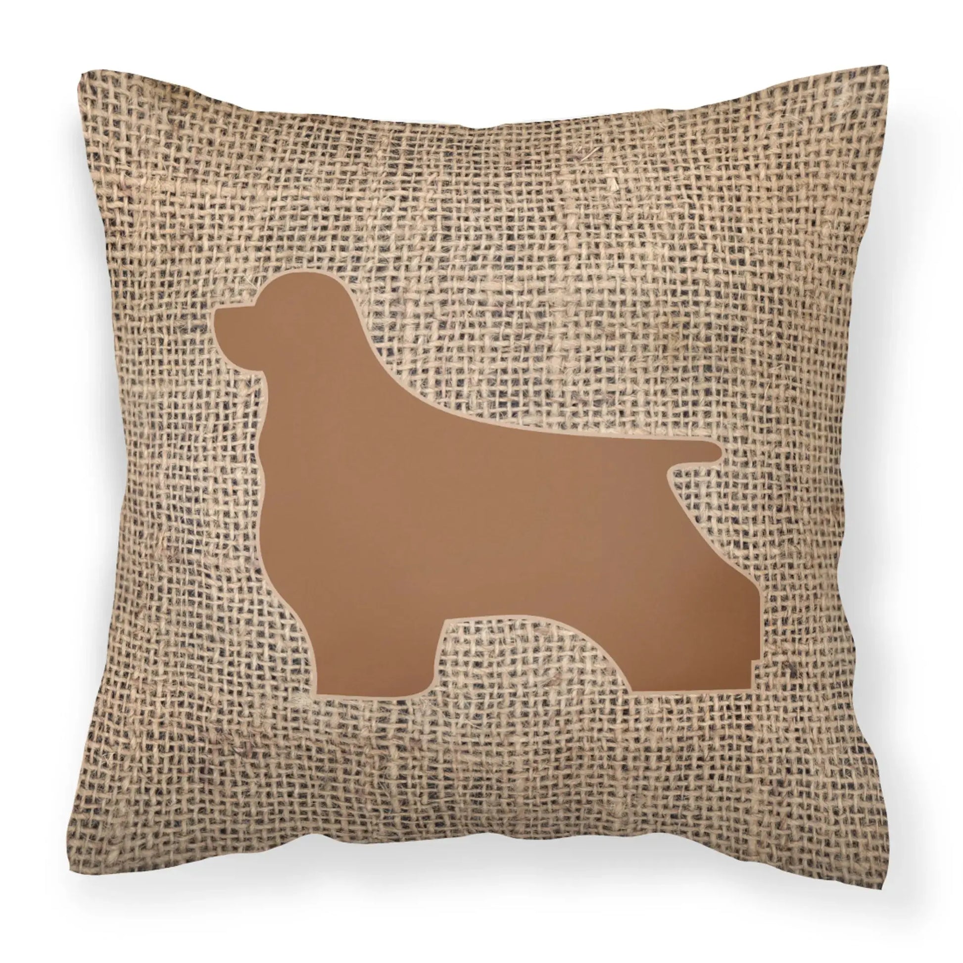 Dog Breed Burlap Fabric Decorative Pillow Carolines Treasures, Inc