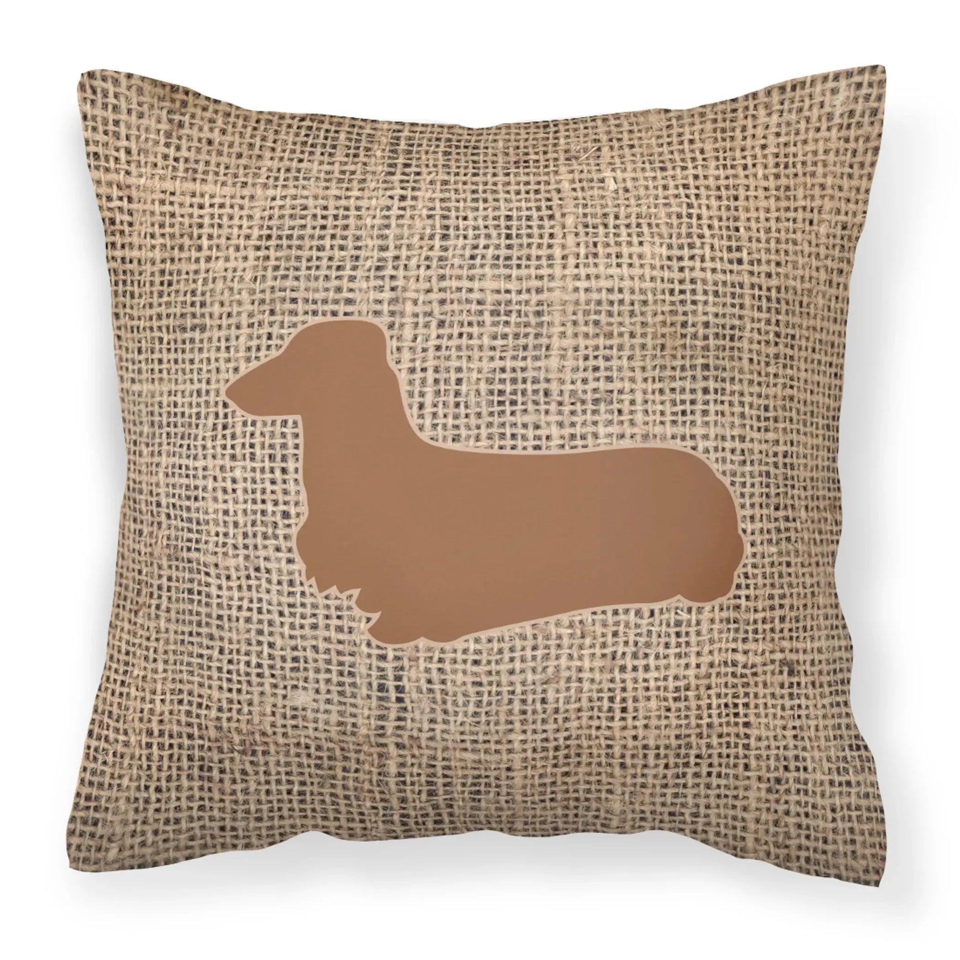 Dog Breed Burlap Fabric Decorative Pillow Carolines Treasures, Inc