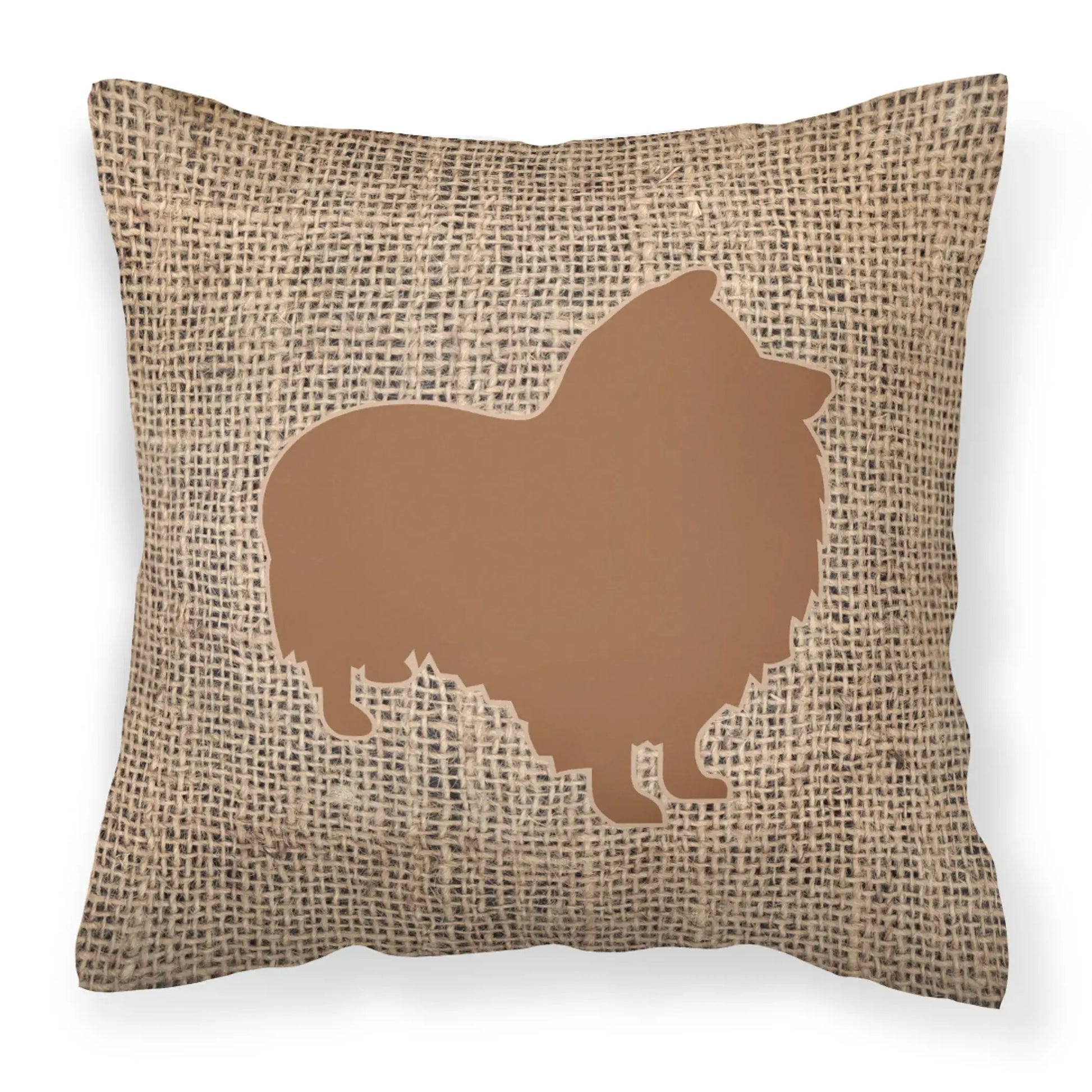 Dog Breed Burlap Fabric Decorative Pillow Carolines Treasures, Inc
