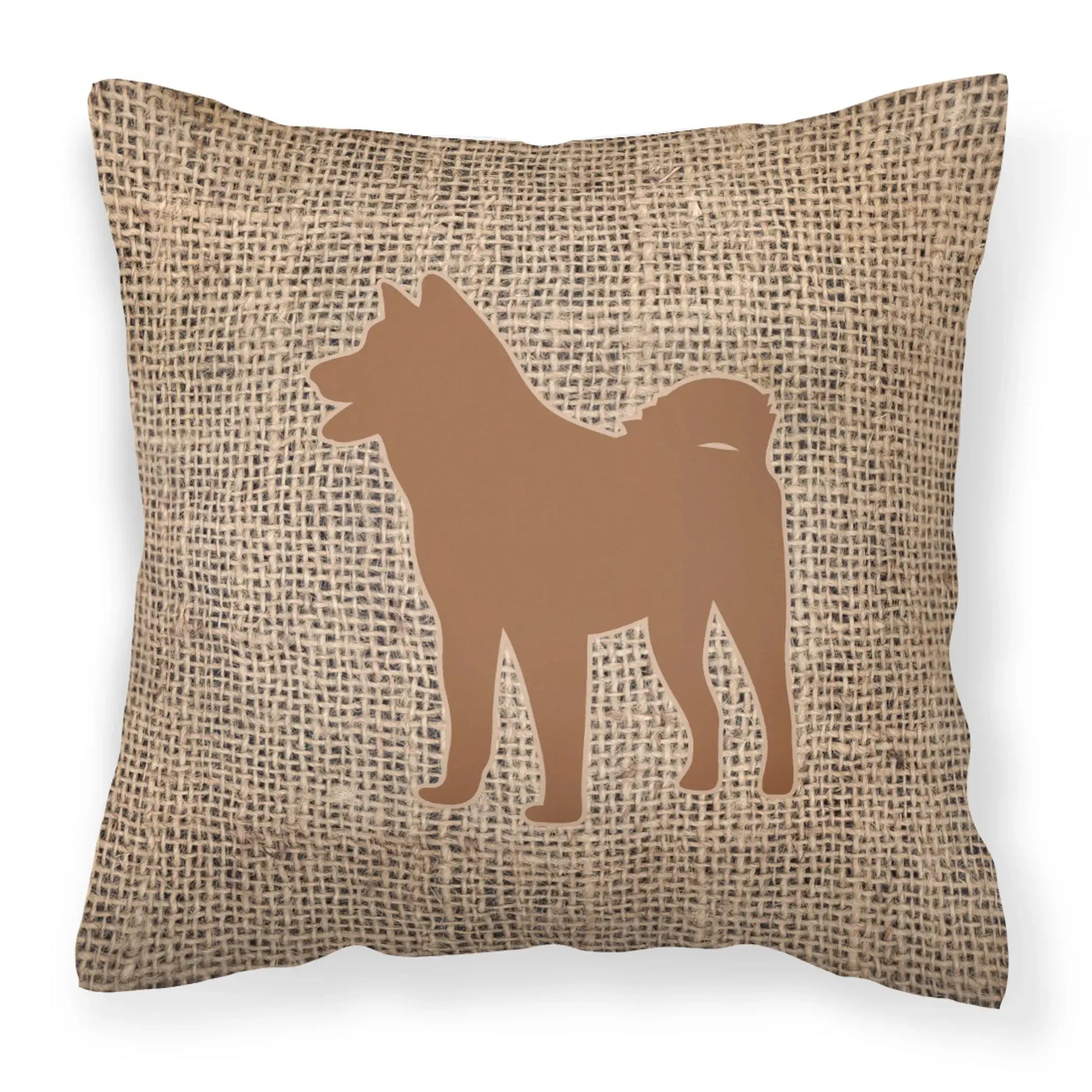 Dog Breed Burlap Fabric Decorative Pillow Carolines Treasures, Inc