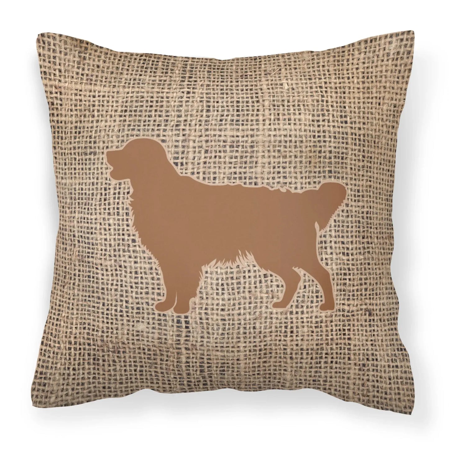 Dog Breed Burlap Fabric Decorative Pillow Carolines Treasures, Inc