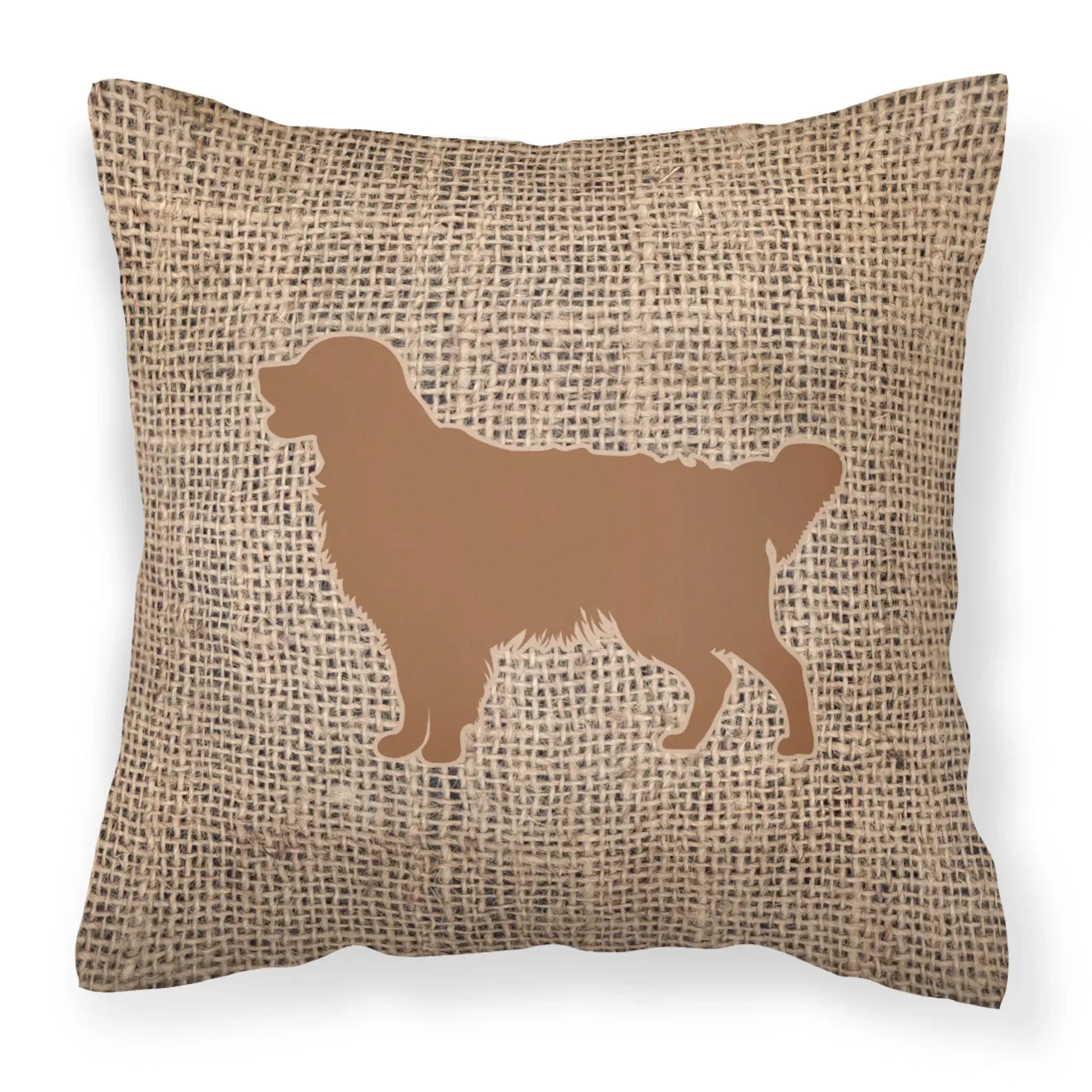 Dog Breed Burlap Fabric Decorative Pillow Carolines Treasures, Inc
