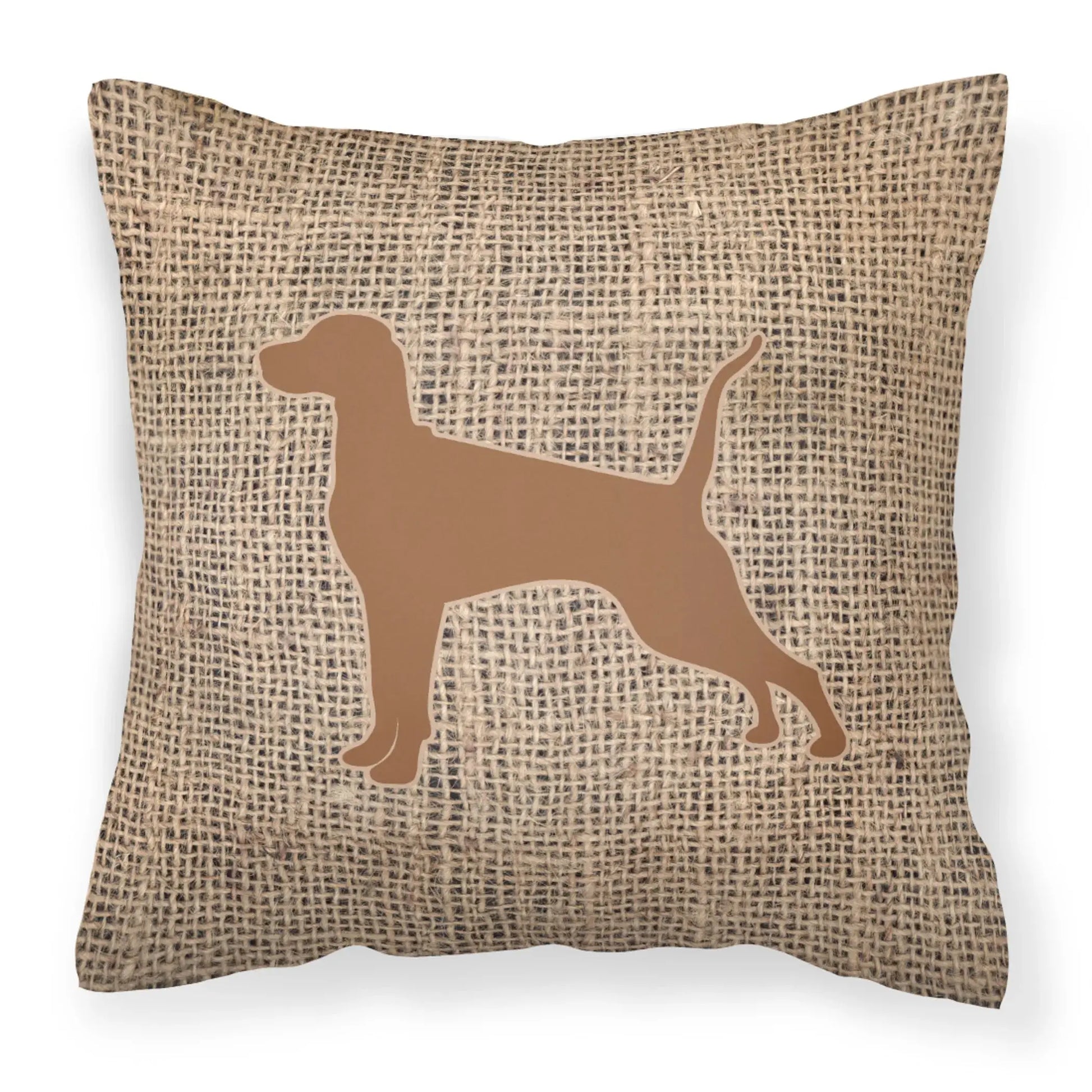 Dog Breed Burlap Fabric Decorative Pillow Carolines Treasures, Inc