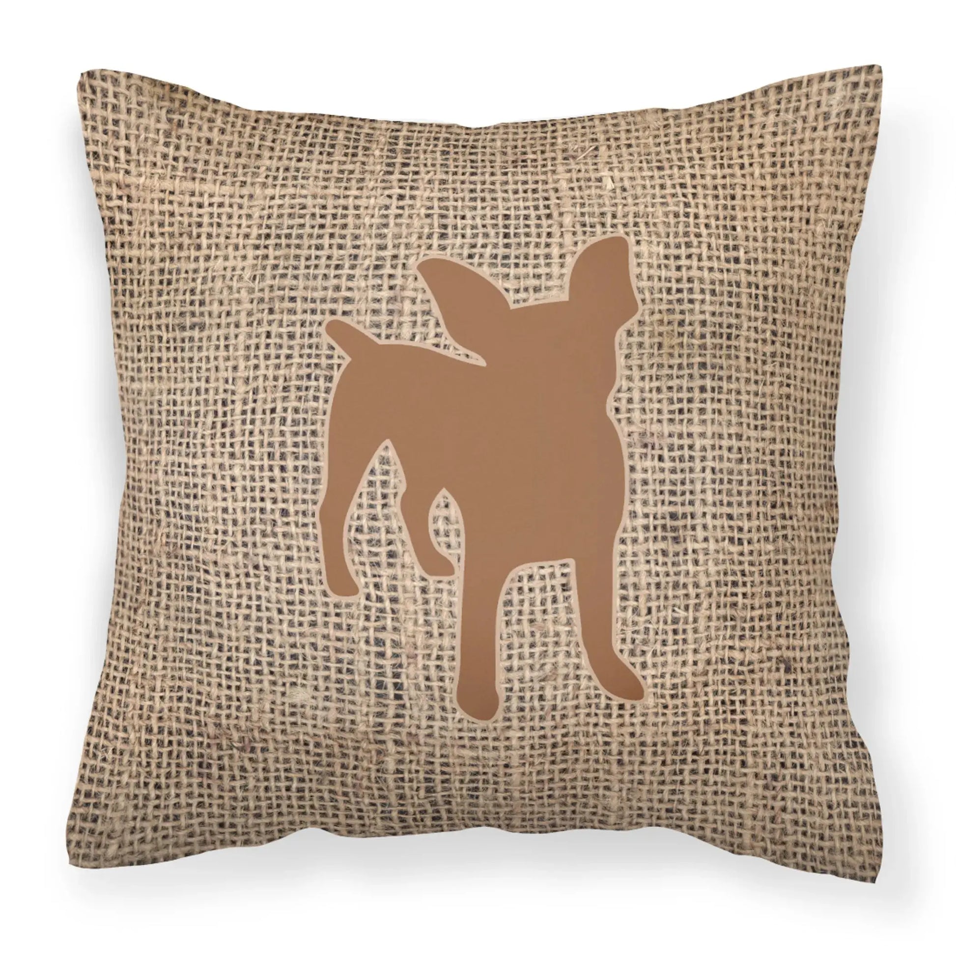 Dog Breed Burlap Fabric Decorative Pillow Carolines Treasures, Inc