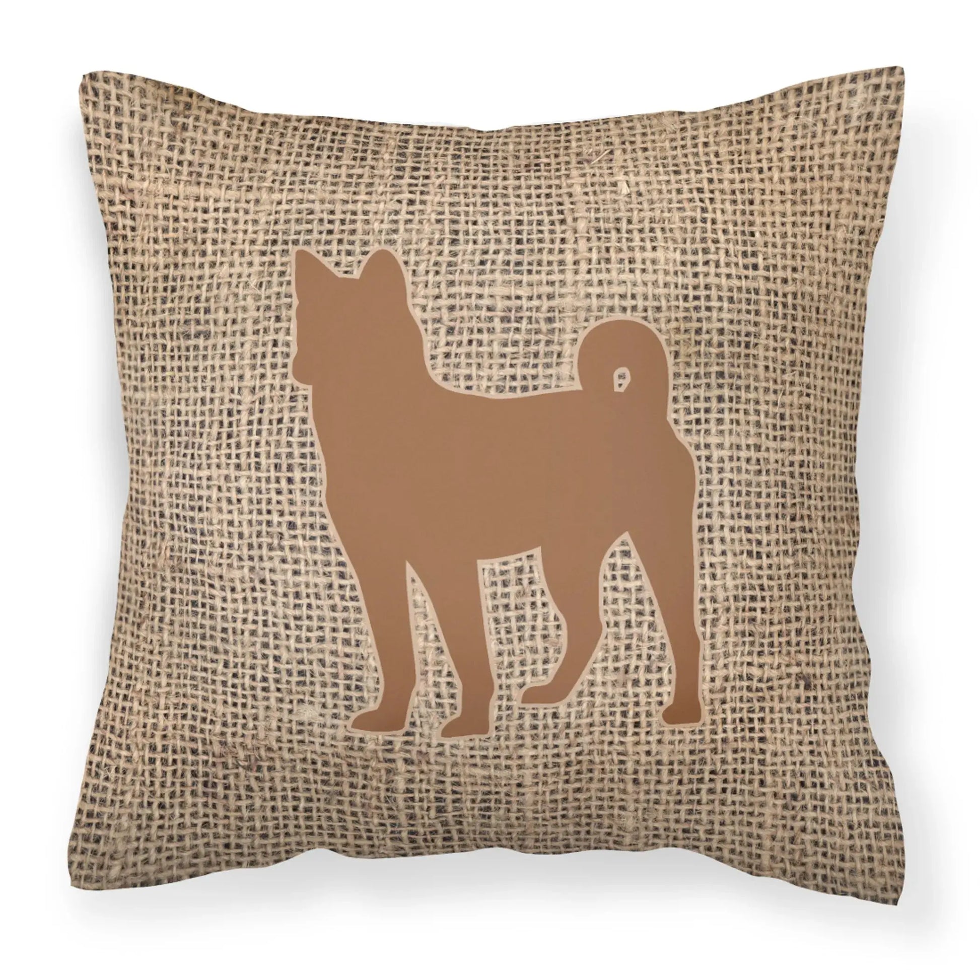 Dog Breed Burlap Fabric Decorative Pillow Carolines Treasures, Inc