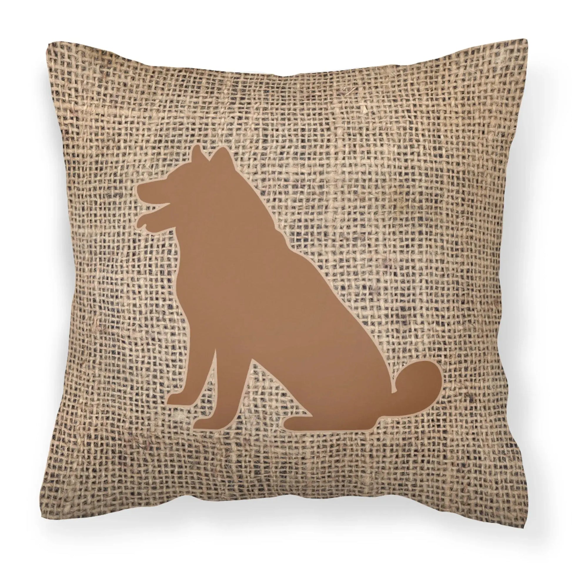 Dog Breed Burlap Fabric Decorative Pillow Carolines Treasures, Inc