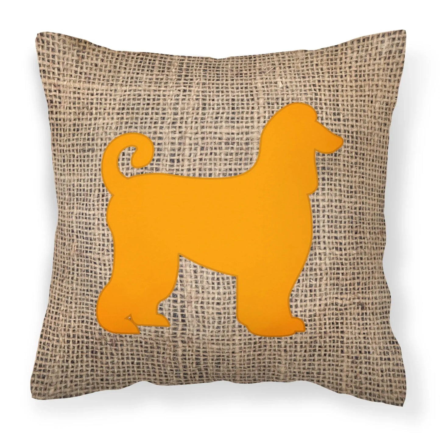 Dog Breed Burlap Fabric Decorative Pillow Carolines Treasures, Inc