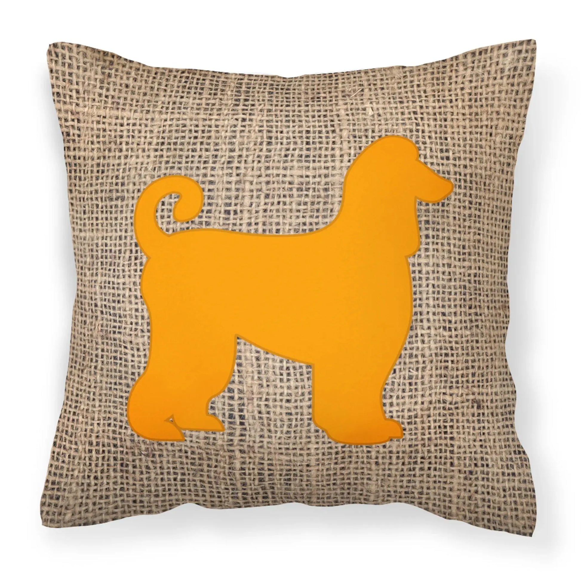 Dog Breed Burlap Fabric Decorative Pillow Carolines Treasures, Inc