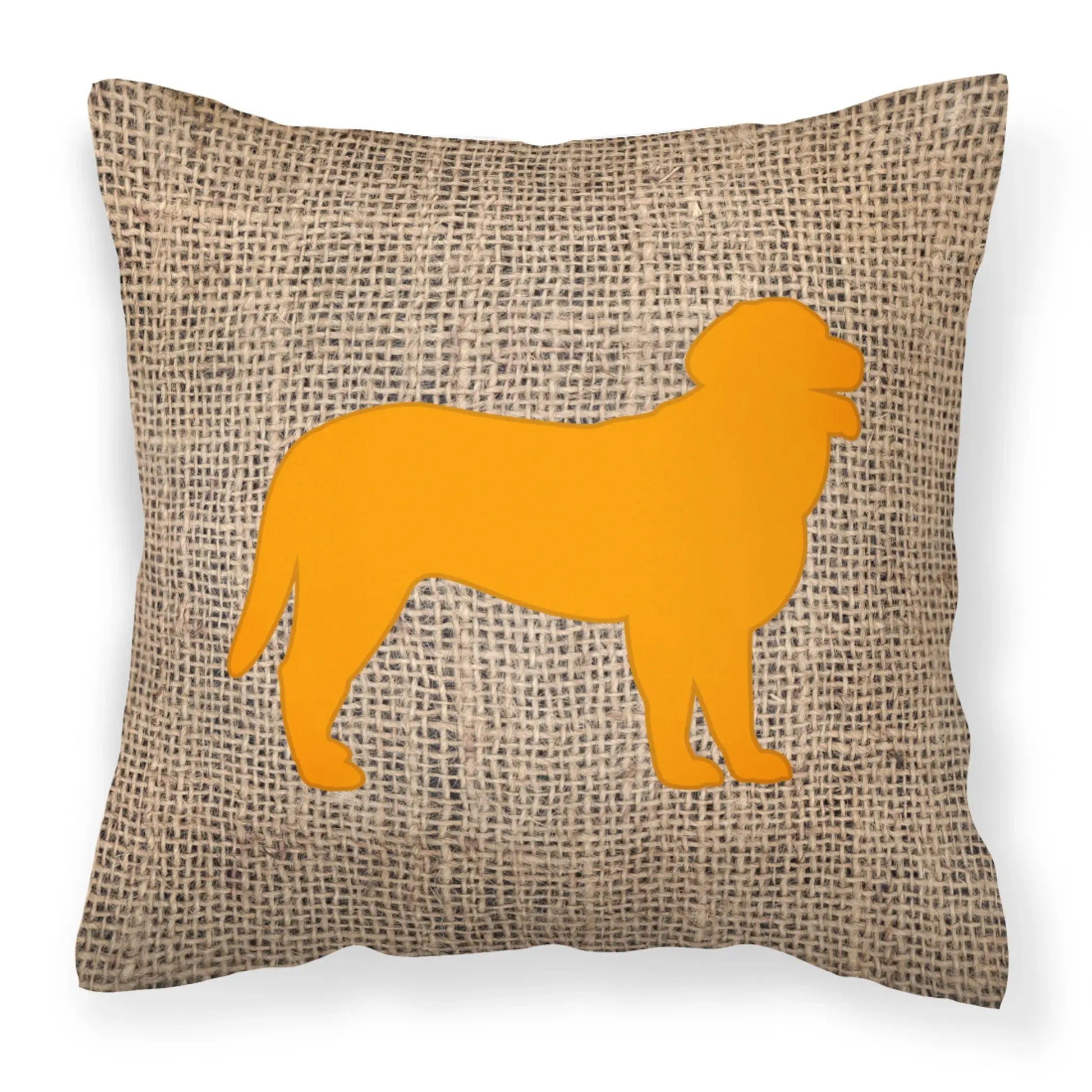 Dog Breed Burlap Fabric Decorative Pillow Carolines Treasures, Inc
