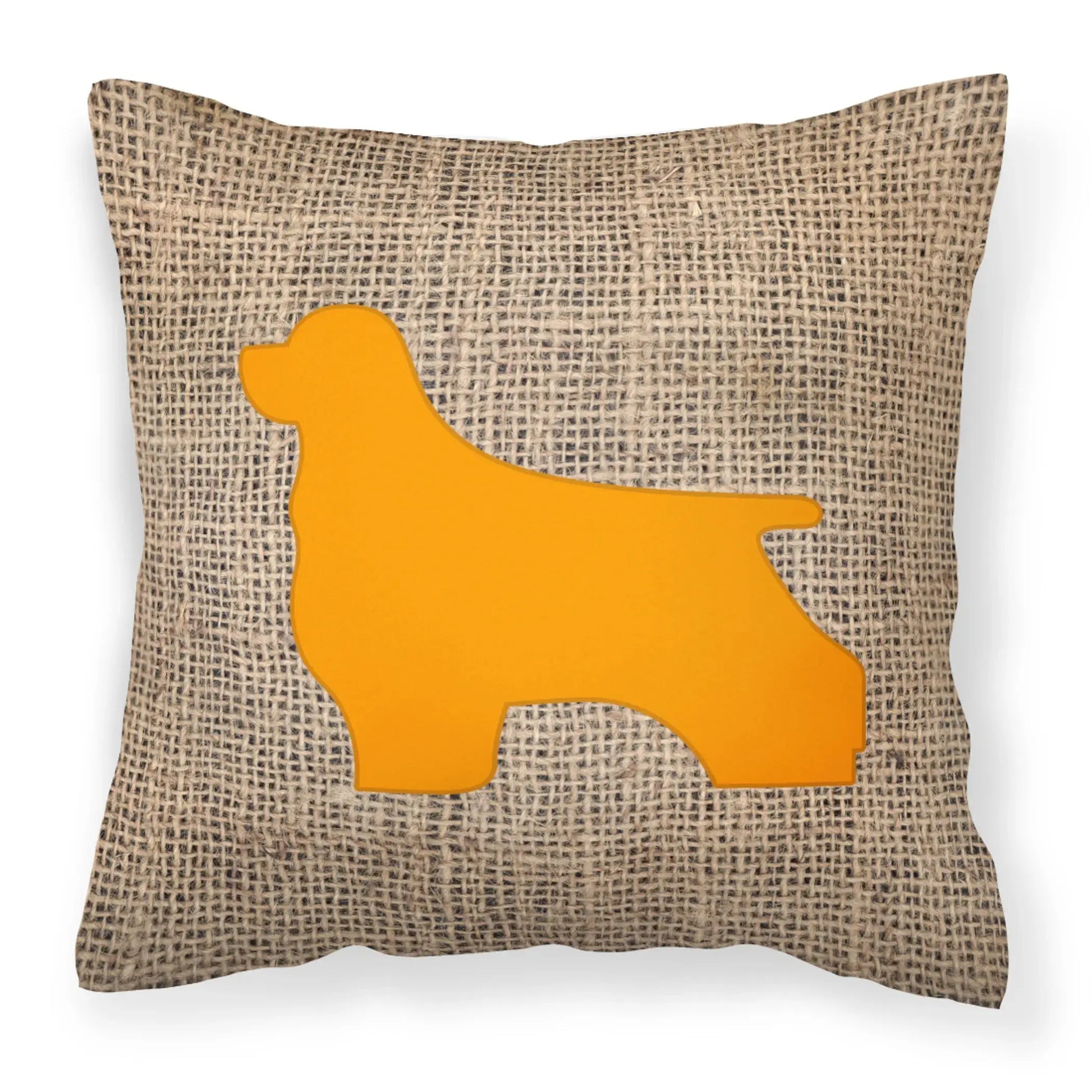 Dog Breed Burlap Fabric Decorative Pillow Carolines Treasures, Inc