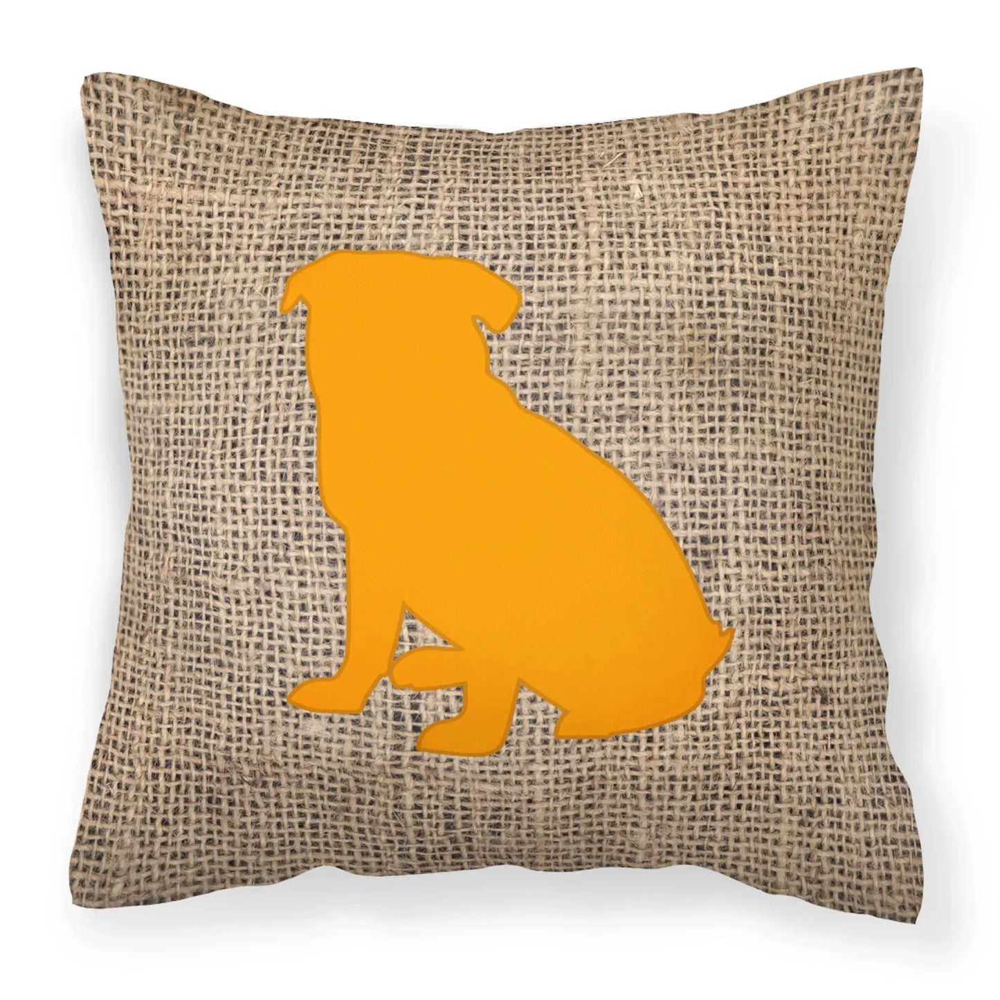 Dog Breed Burlap Fabric Decorative Pillow Carolines Treasures, Inc