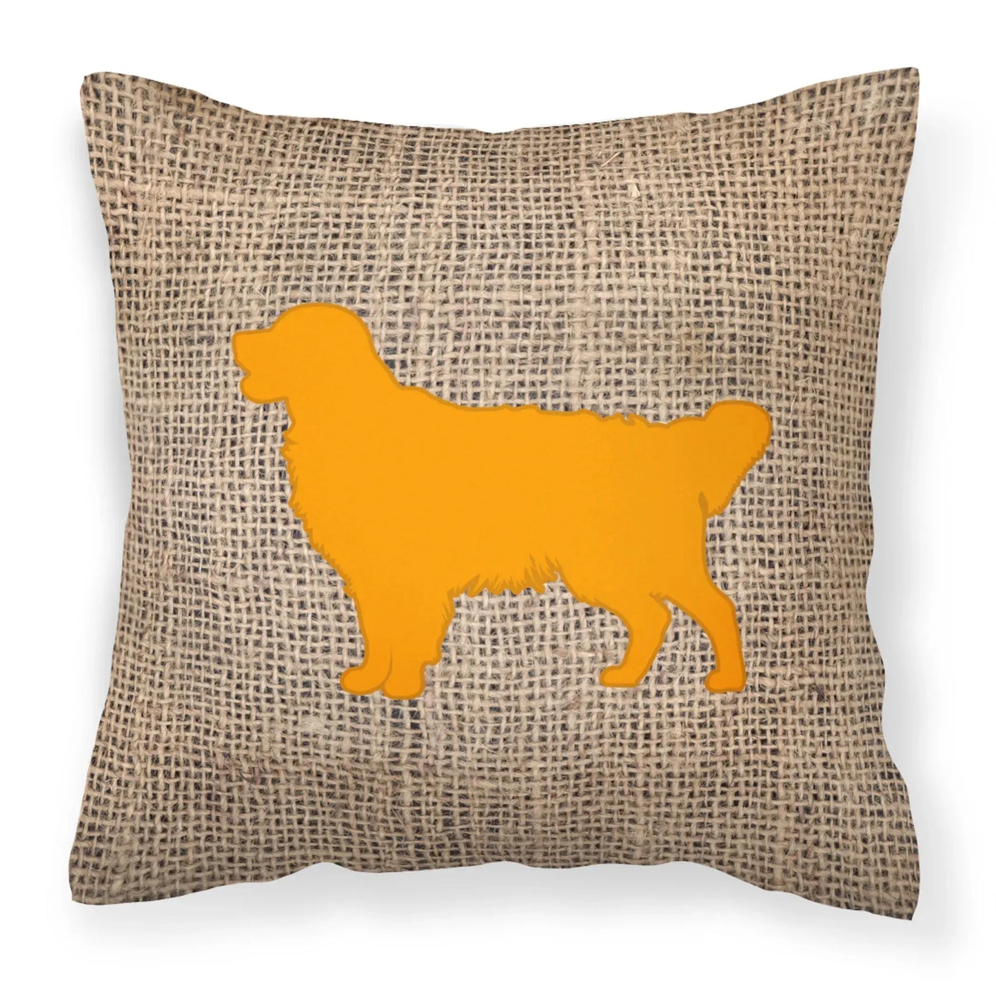 Dog Breed Burlap Fabric Decorative Pillow Carolines Treasures, Inc