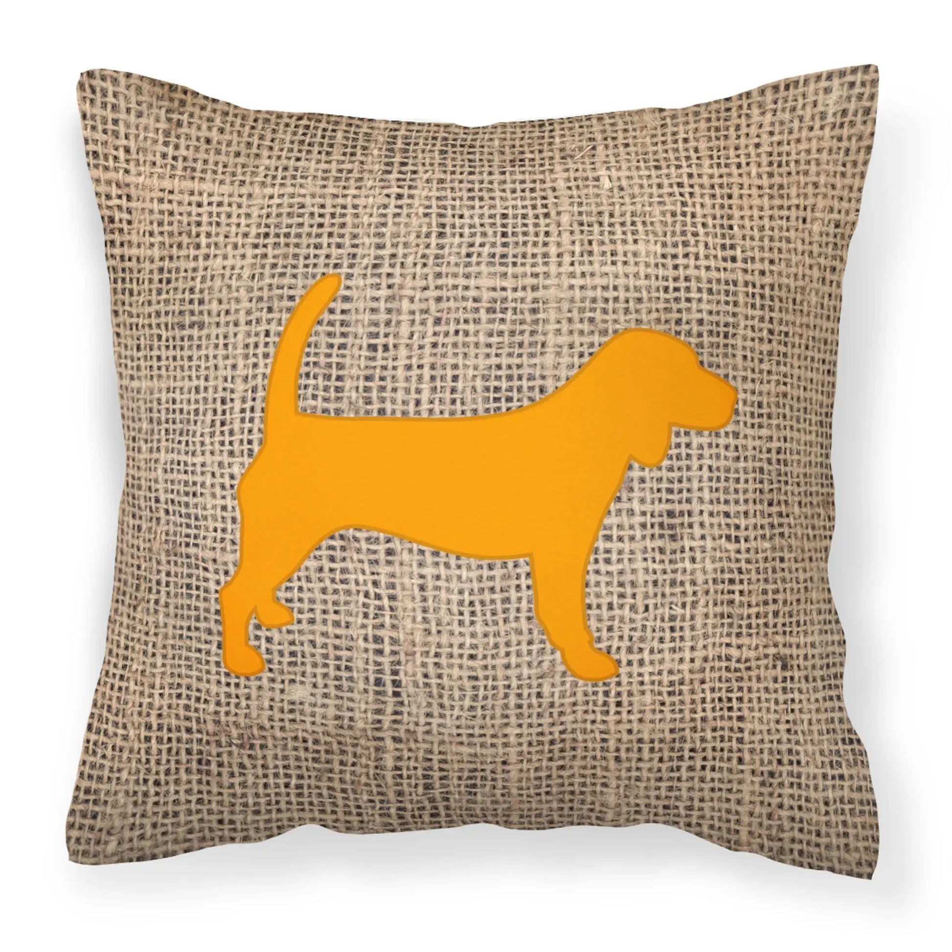 Dog Breed Burlap Fabric Decorative Pillow Carolines Treasures, Inc