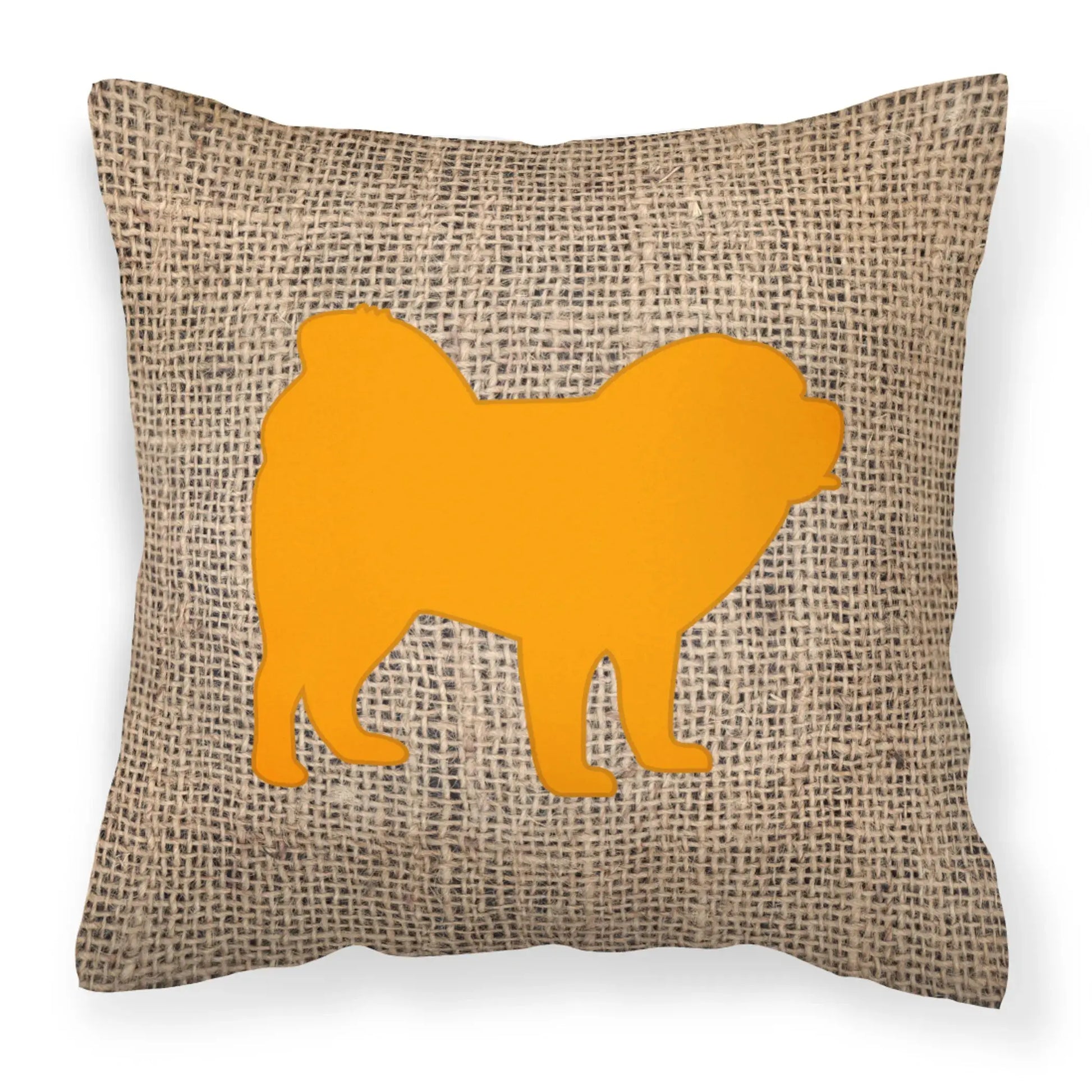 Dog Breed Burlap Fabric Decorative Pillow Carolines Treasures, Inc