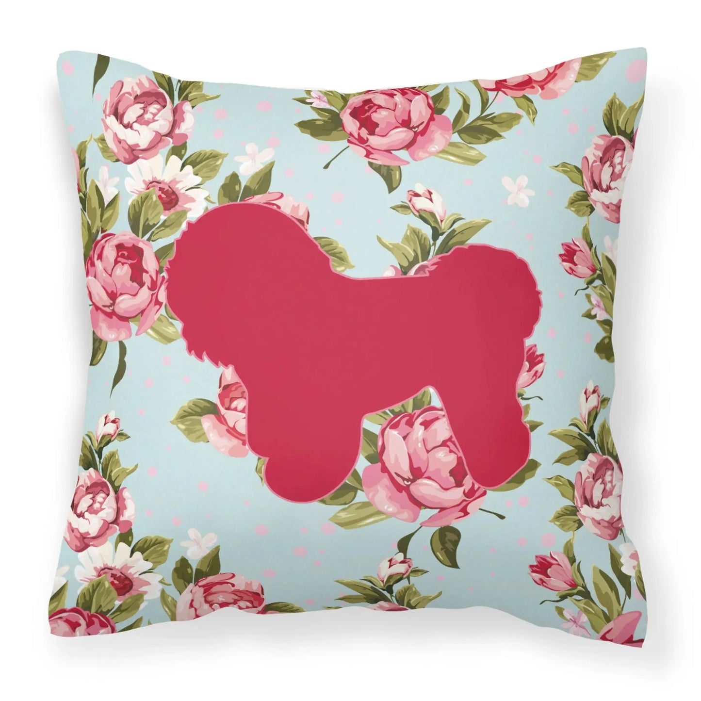 Dog Breed Shabby Chic Fabric Decorative Pillow Carolines Treasures, Inc