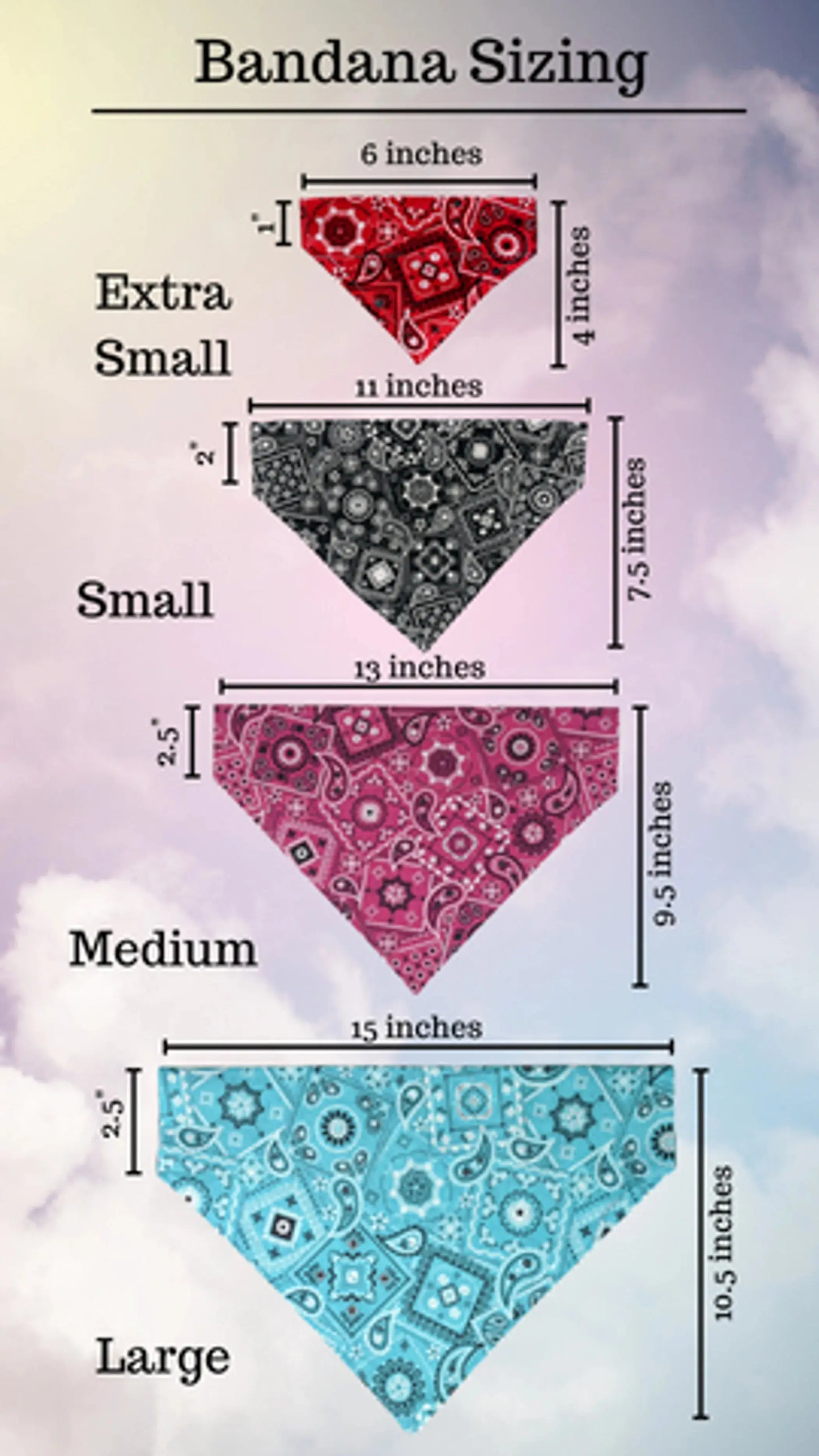 Embroidered Print - Traditional Tie-Around Dog Bandana That's Sew LambMa