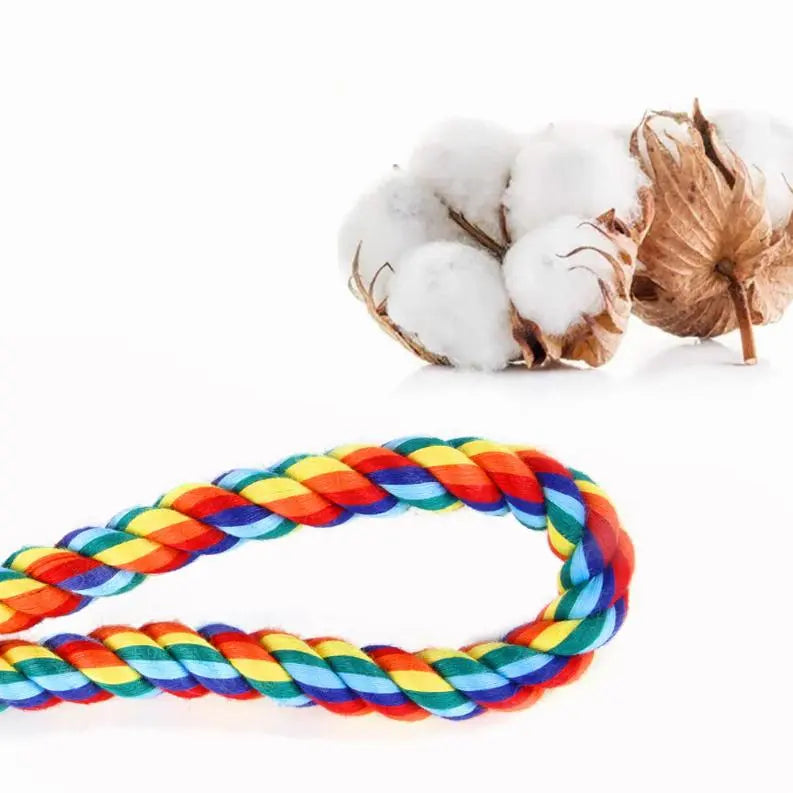 Handmade Dog Chew Toy Cotton Rope Set- 4 Pieces BearwoodEssentials-Elevated Pet Feeders
