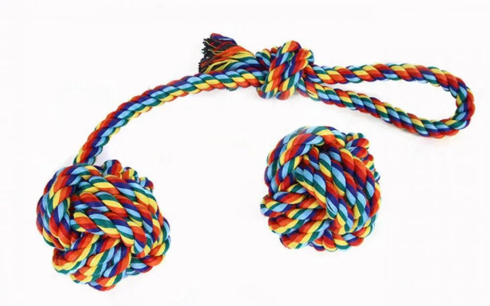 Handmade Dog Chew Toy Cotton Rope Set- 4 Pieces BearwoodEssentials-Elevated Pet Feeders