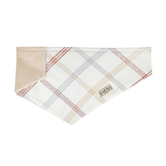 Harvest Plaid Shirting Flannel Over-the-collar Dog Bandana Nauti-dog Handmade