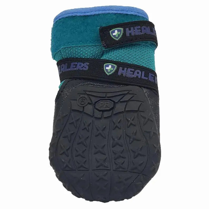 Healers Urban Walkers III Dog Booties - One Pair - Teal - Extra Large BearwoodEssentials-Elevated Pet Feeders