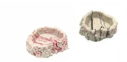 Jungle Bob Marble Resin Water Bowl BearwoodEssentials-Elevated Pet Feeders