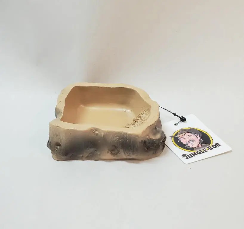 Jungle Bob Water Bowl With Natural Finish BearwoodEssentials-Elevated Pet Feeders