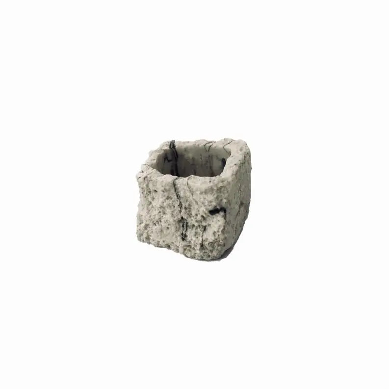 Jungle Bob White Resin Water Bowl BearwoodEssentials-Elevated Pet Feeders