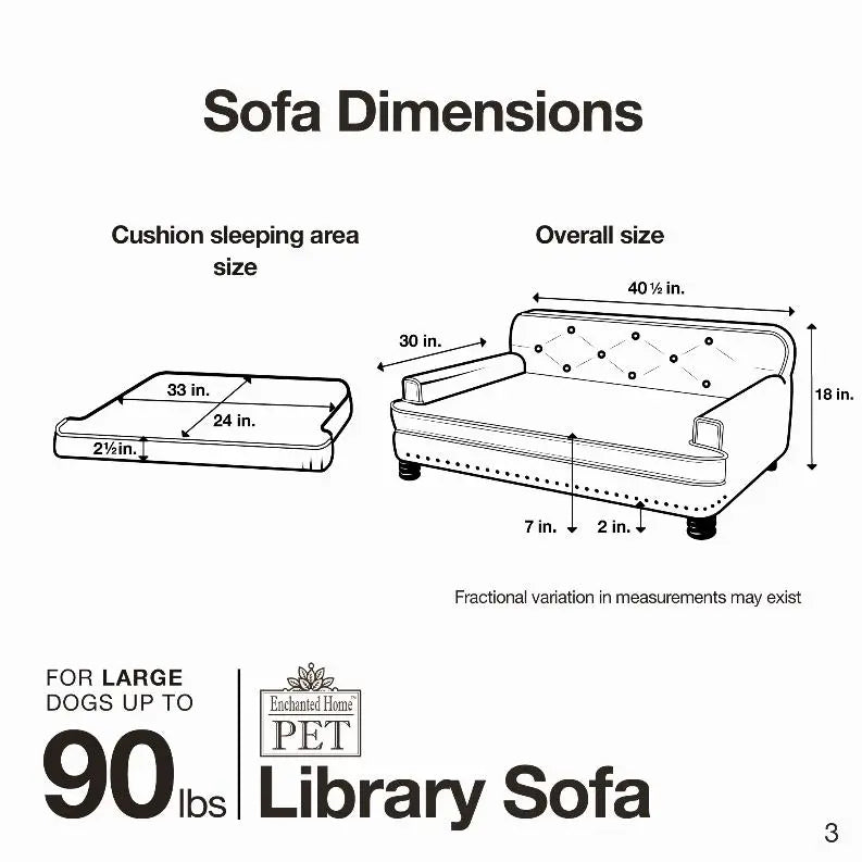 Library Sofa BearwoodEssentials-Elevated Pet Feeders