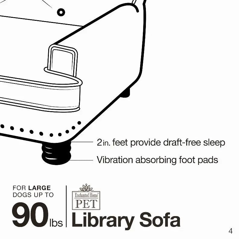Library Sofa BearwoodEssentials-Elevated Pet Feeders