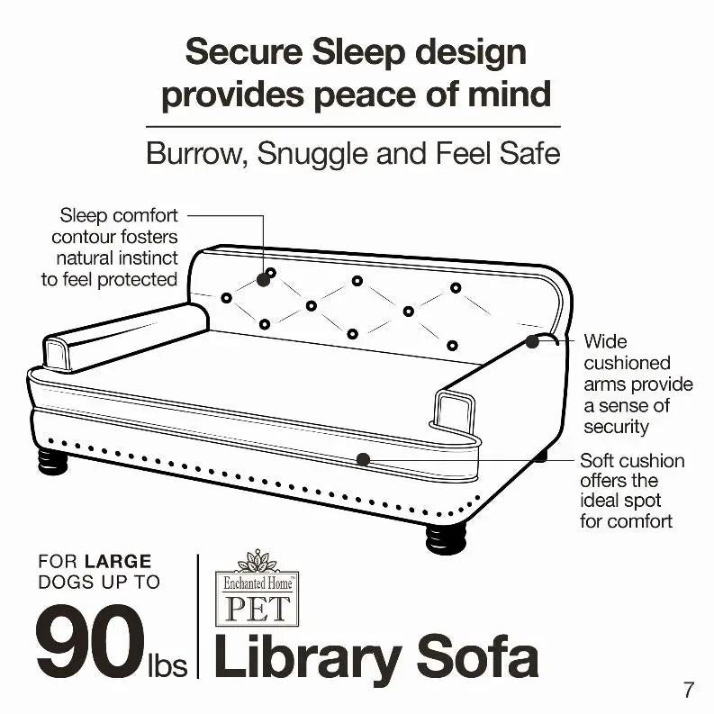 Library Sofa BearwoodEssentials-Elevated Pet Feeders