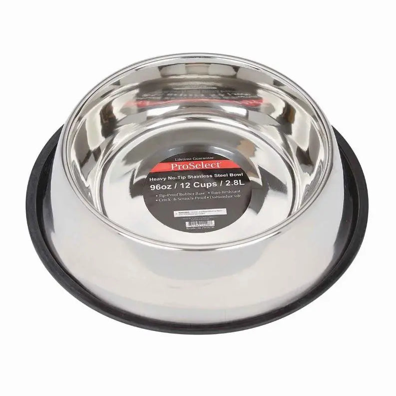 PS XSuper Hvy NoTip Mirror Bowls BearwoodEssentials-Elevated Pet Feeders