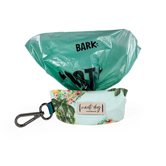 Pina Tropical Floral Pineapple Dog Waste Poop Bag Dispenser Nauti-dog Handmade