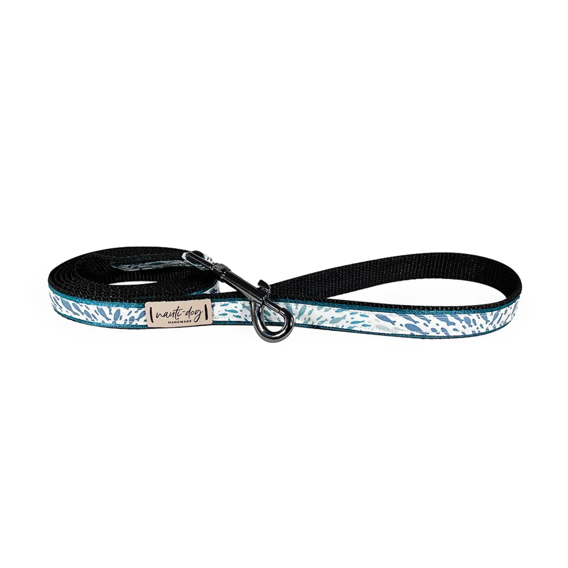 Shoal School of Fish Ribbon Dog Leash Nauti-dog Handmade