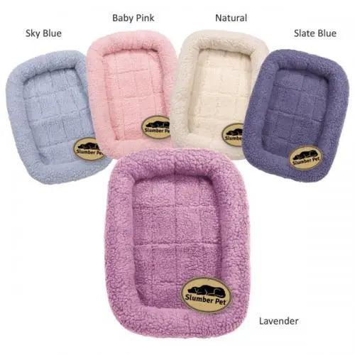 Slumber Pet Sherpa Crate Bed BearwoodEssentials-Elevated Pet Feeders
