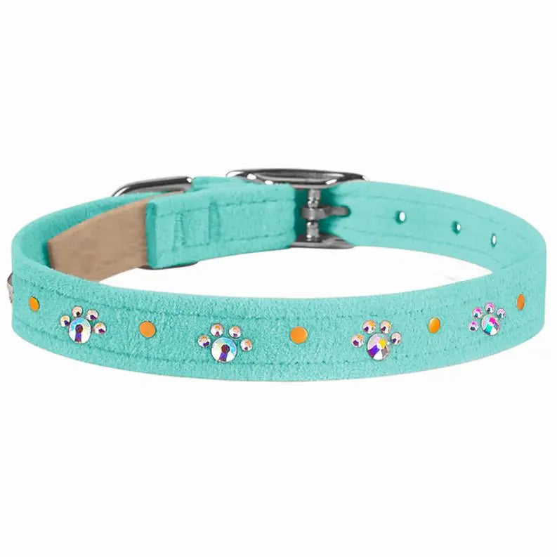 Susan Lanci Designs Crystal Paws Collar BearwoodEssentials-Elevated Pet Feeders