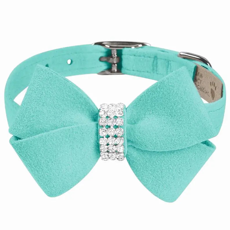 Susan Lanci Designs Nouveau Bow Collar BearwoodEssentials-Elevated Pet Feeders