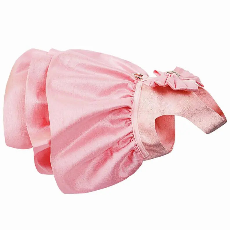 Susan Lanci Designs Puppy Pink Glitzerati Madison Dress BearwoodEssentials-Elevated Pet Feeders