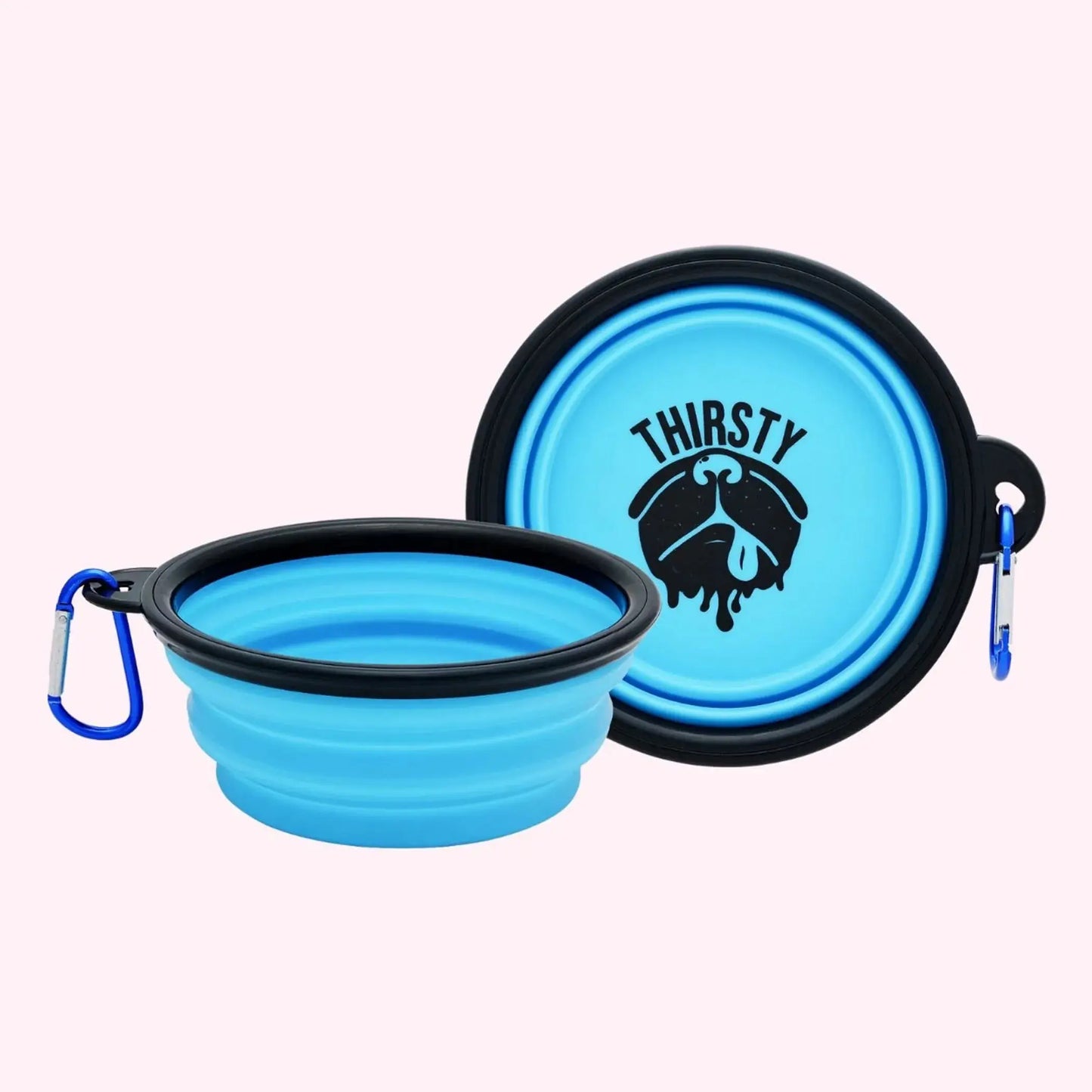 "Thirsty" Blue Dog Bowl Doggyway Pet Products